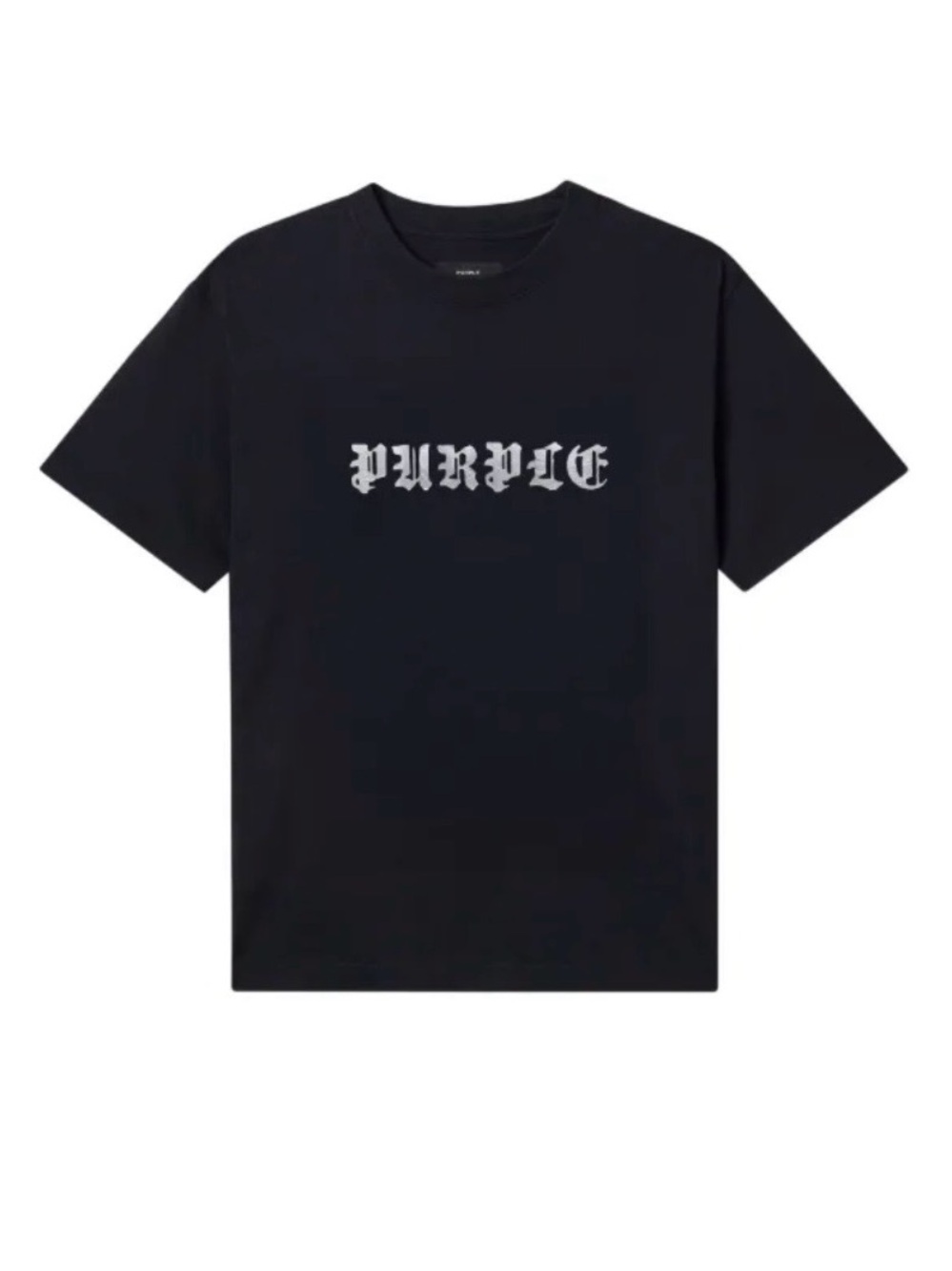 Purple brand Black Logo Crew Neck T-Shirt